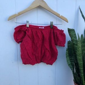 Off the Shoulder Crop Top